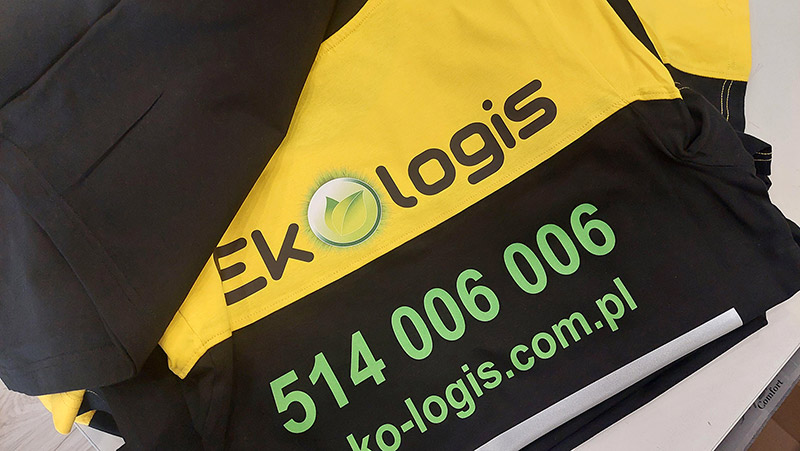 Koszulki firmowe Ekologis z logo