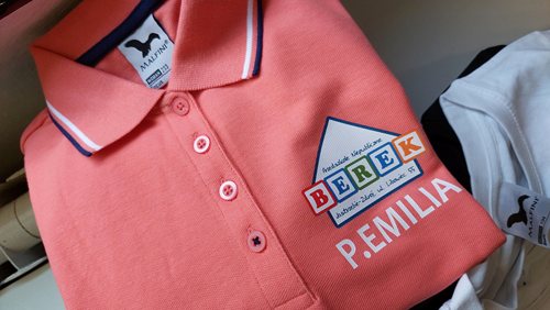 Damska koszulka polo z logo Przedszkola Niepublicznego Berek